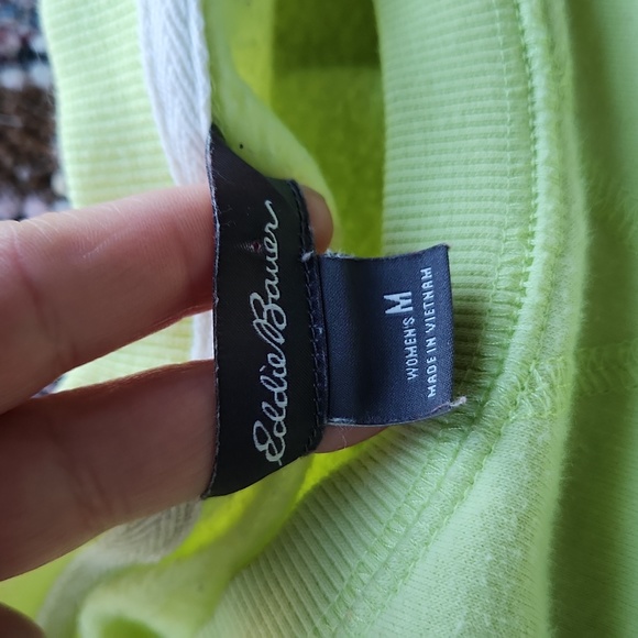 Eddie Bauer Light Green Crewneck Sweatshirt Size Medium - Picture 4 of 5